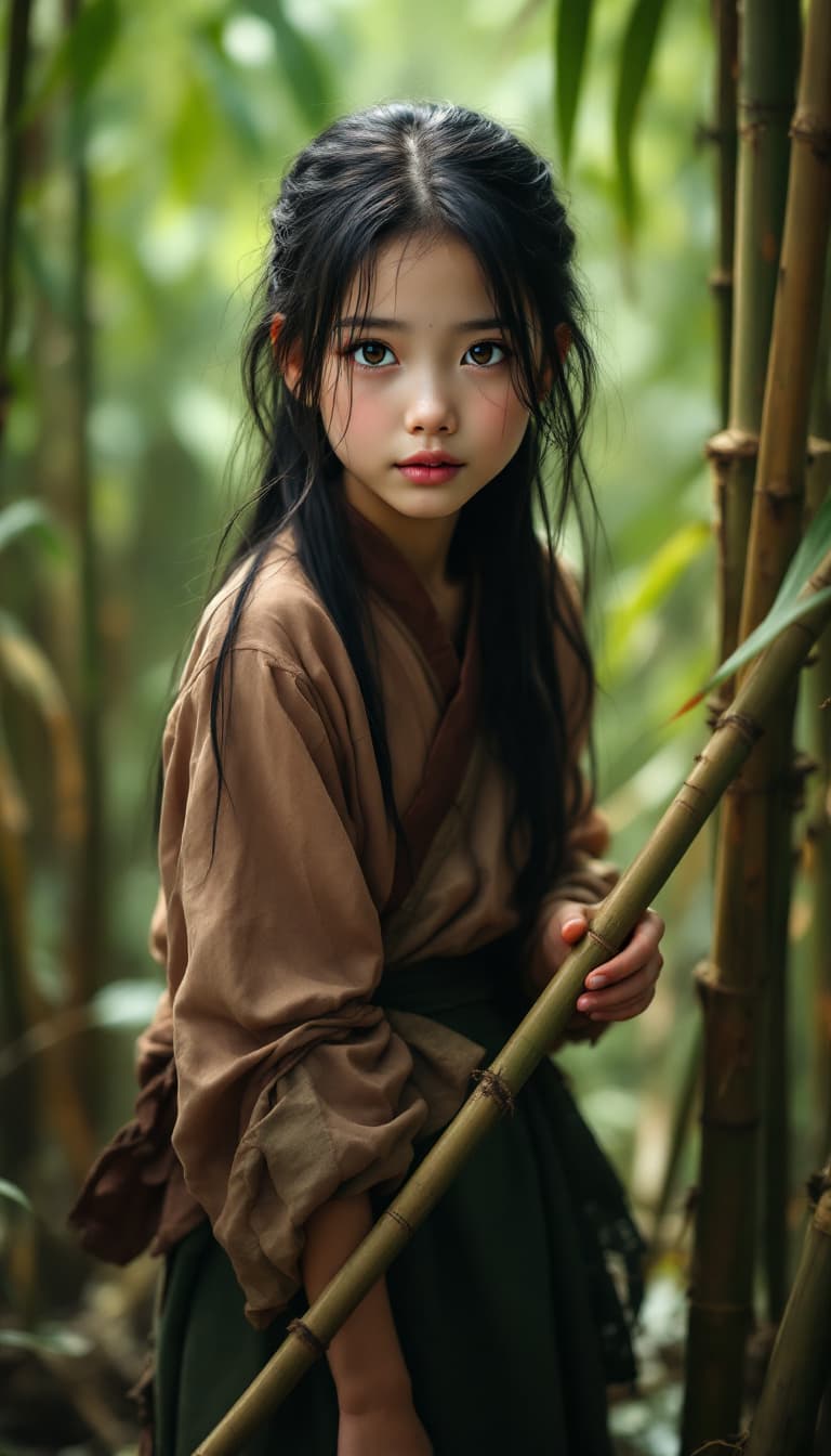 AI generated: a professional photo of a eleven year Vietnamese girl,(futuristic),(masterpiece), (realistic), (perf...