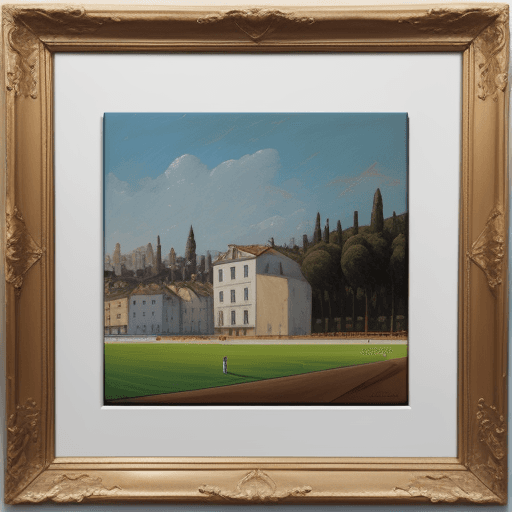 AI generated: Landscape, abstract, oil painting transparent in style nicolas de staël, amadeo and rubens, reativea...