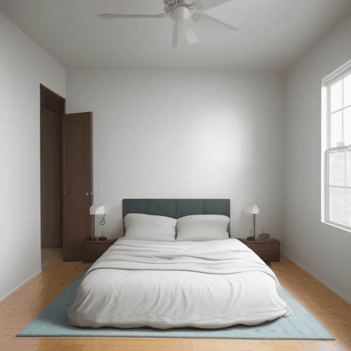 AI generated: I have an 11.83 feet by 10 feet bedroom. Design a bedroom which is exactly of this size.The door is ...