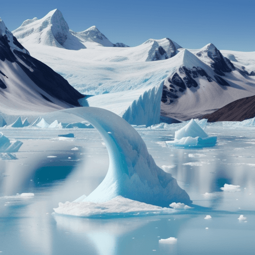AI generated: UN SOSO POLAR EN MEDIO DE UN GLACIAR