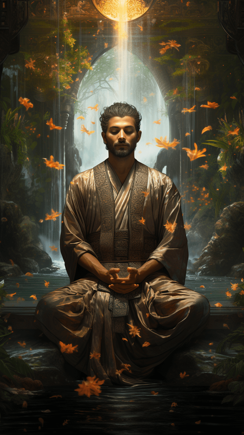 AI generated: Meditation as a pathway to inner peace and spiritual growth --v 5.2 --q 5 --s 250 --ar 9:16