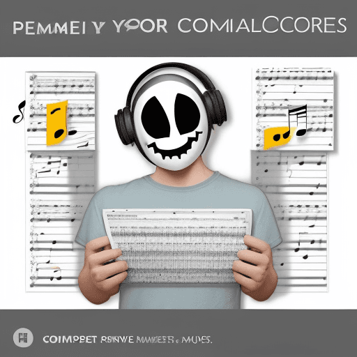 AI generated: Please generate a promotional image for our innovative sheet music app. We want to convey a message ...