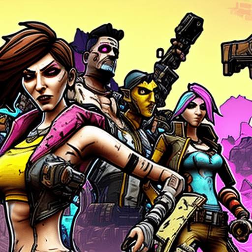 AI generated: borderlands 3 athenas Background