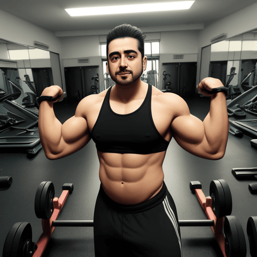 AI generated: chico que va al gym
