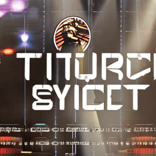 AI generated: Futuristic style rock concert