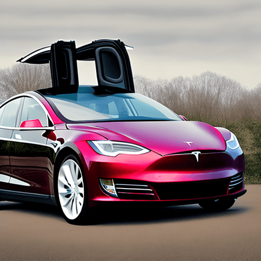 AI generated: cool tesla car