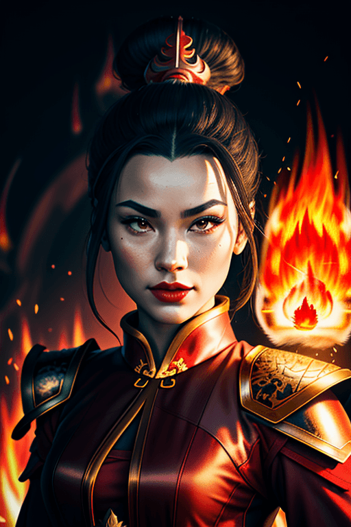 AI generated: ((portrait of Azula)), ultra realistic 8k cg, masterpiece, (intricate detail, highly detailed, fine ...