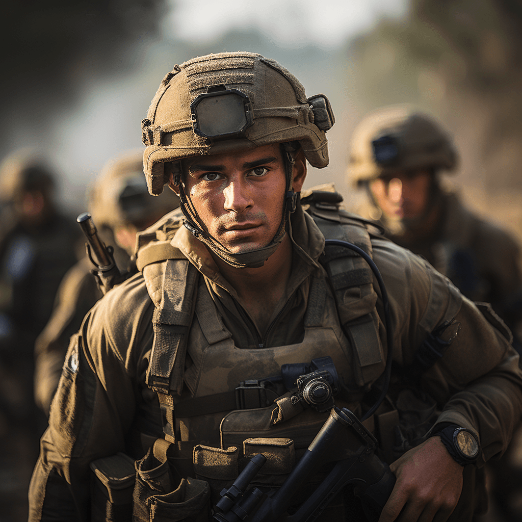 AI generated: israeli defence forces, IDF 