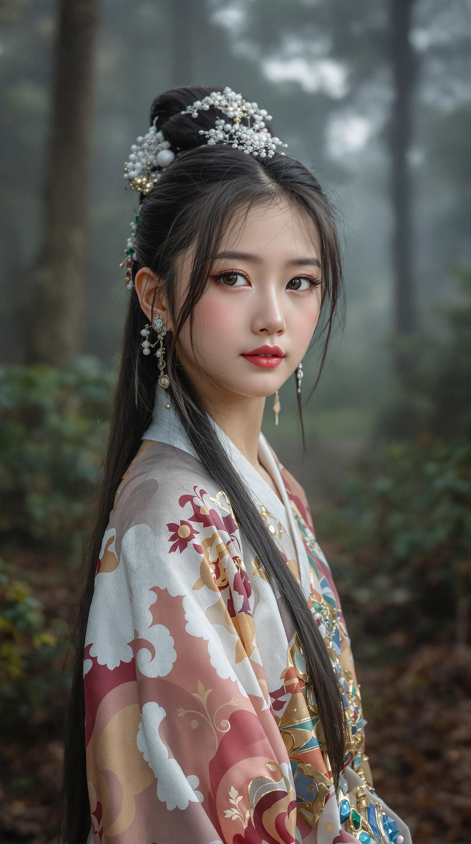 AI generated: a professional photo of a exceptionally beautiful girl in the world (age 7), (seven year old) Chines...