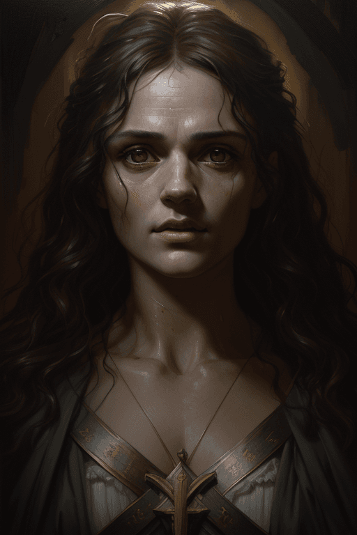 AI generated: breathtaking soft painting The Resurrection of Lazarus, realistic symmetrical facial features, oil p...