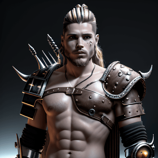 AI generated: foto de muy alta definición, 8K, 3D, en color, hiperrealista, cuerpo completo de costado de un bello...