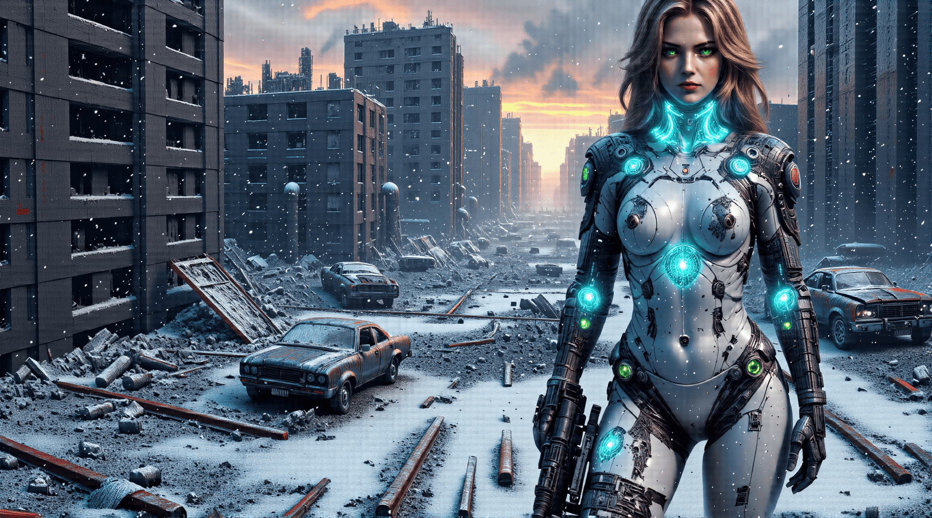 AI generated: Fractals, low key lights, Waste Land, Cybersuit. best quality. White Balance. light and shade contra...