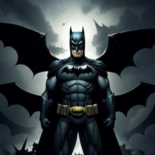 AI generated: BATMAN FIGHTING THE DEMONS OF HELL WHILE GOD WATCHES FROM HEAVEN