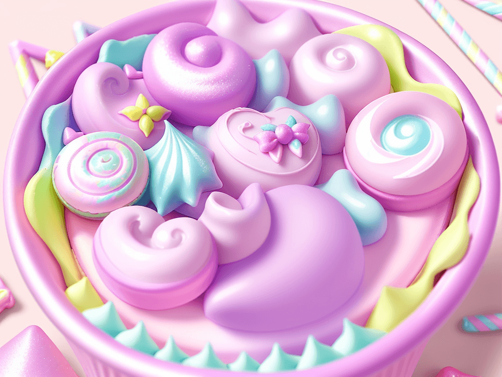 AI generated: fairy pastel lovely sweet candy