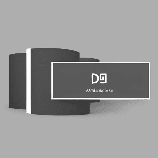 AI generated: Photo of a minimalistic log database company named DIM with a biege theme