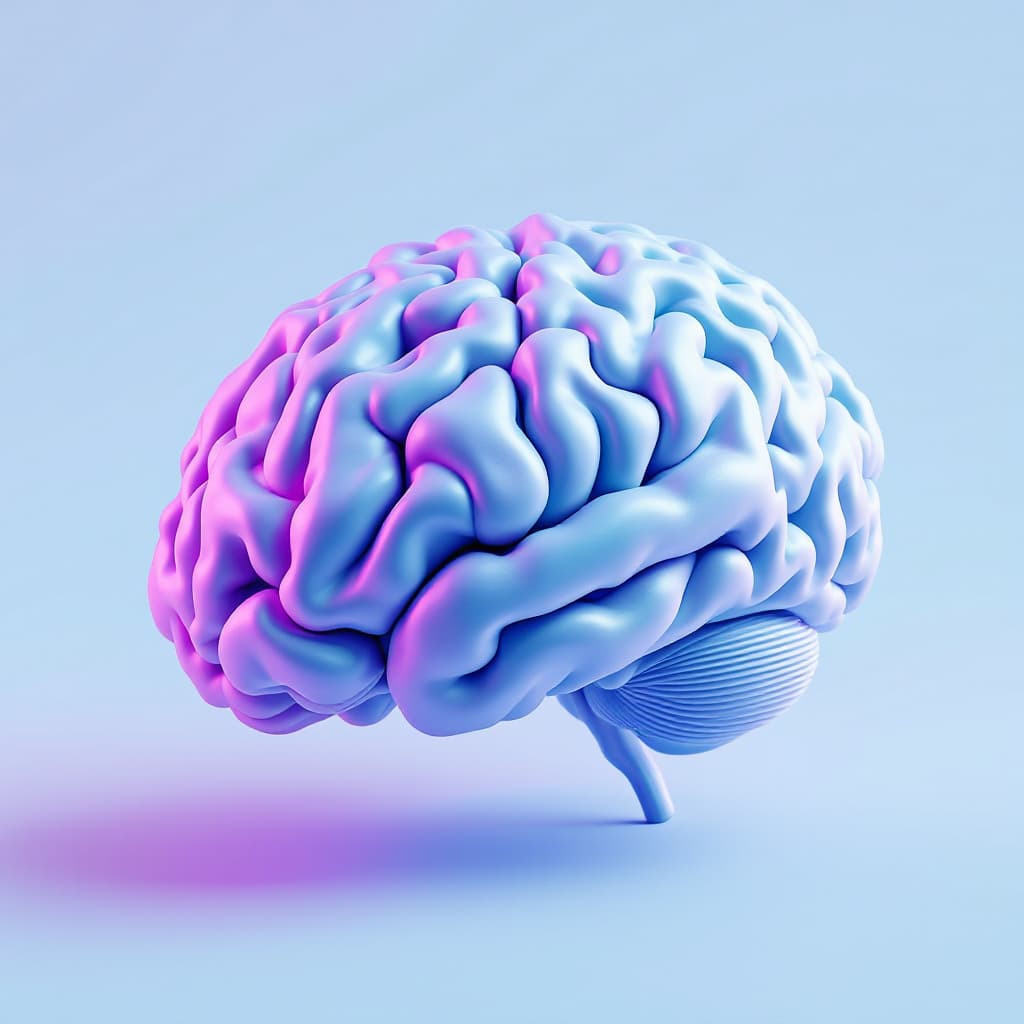 AI generated: 3D stylized cell rejuvenation, teal and blue gradient, abstract anatomical, contemporary art, smooth...