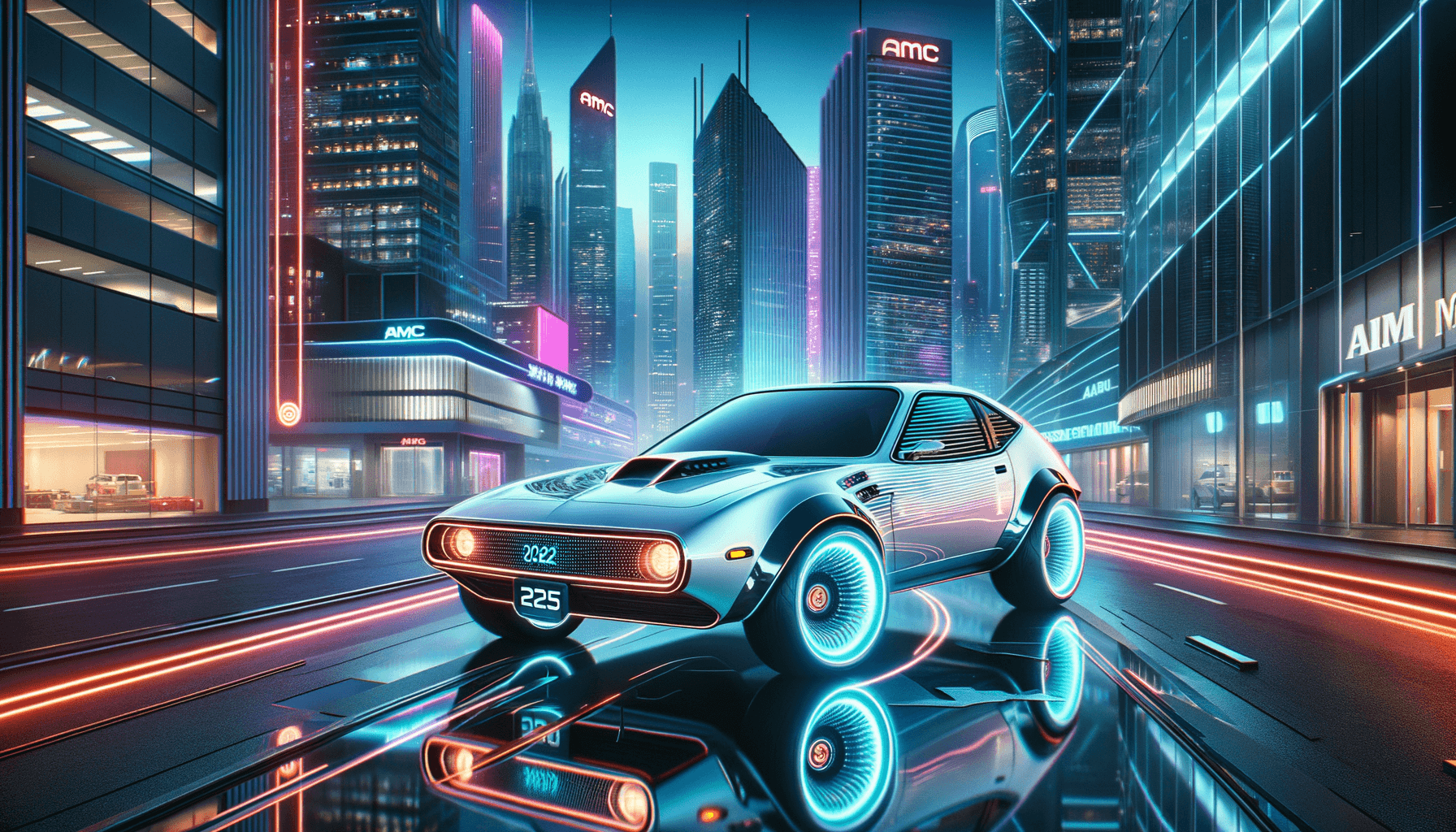 AI generated: 2060 AMC Pacer street racer