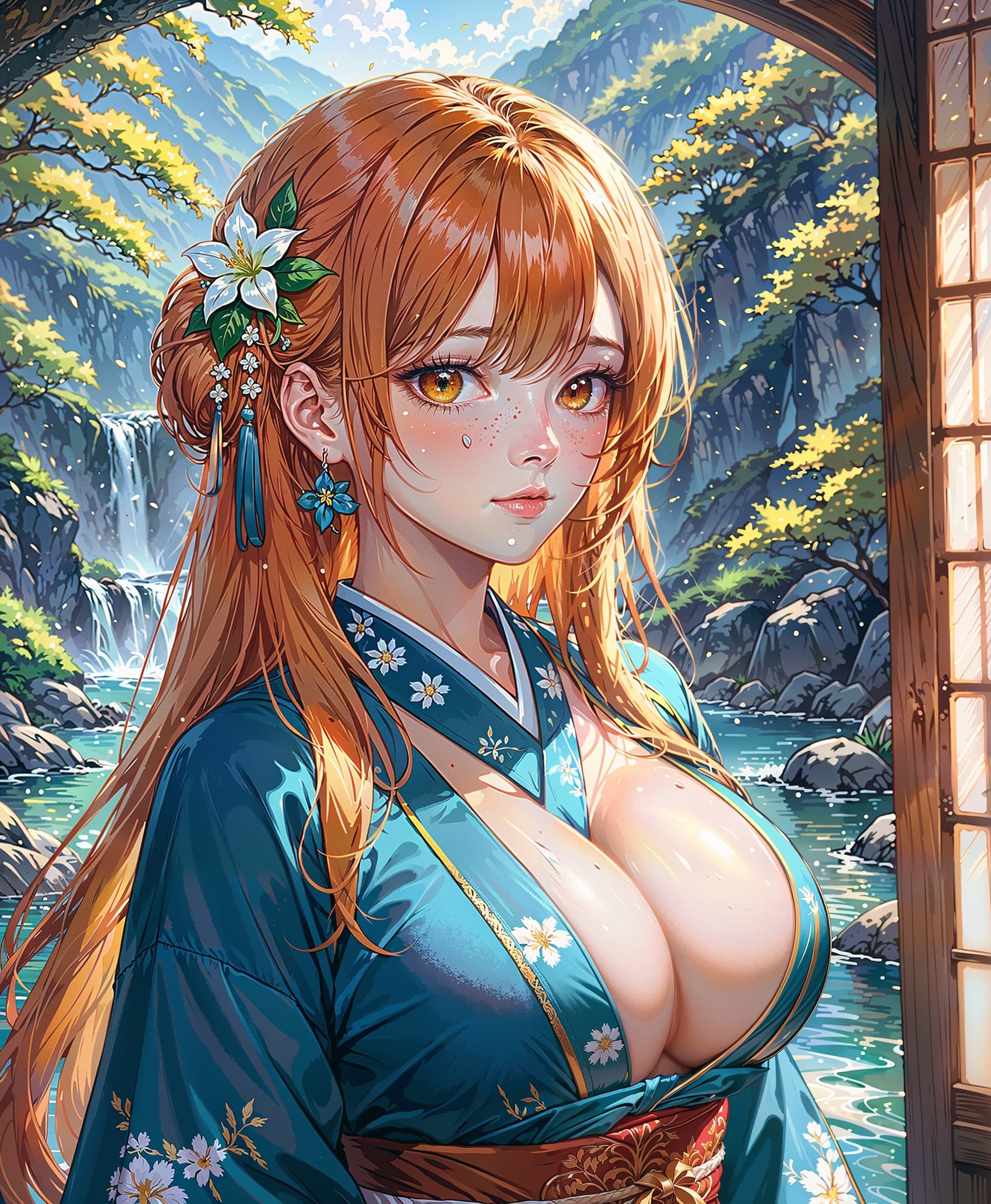 AI generated: Score_9, score_8_up, score_7_up, score_6_up, score_5_up, featuring a solo image of a girl with long ...