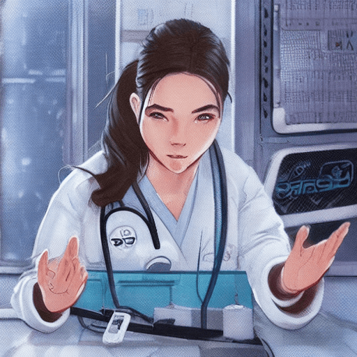 AI generated: Comic concept art: Imagine Female Simu Liu is a developmental biologist on a space station research ...