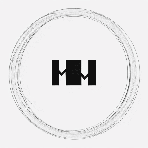 AI generated: Minimalistic logo for 'THM'. Simple. All the characters should be comprehensible.