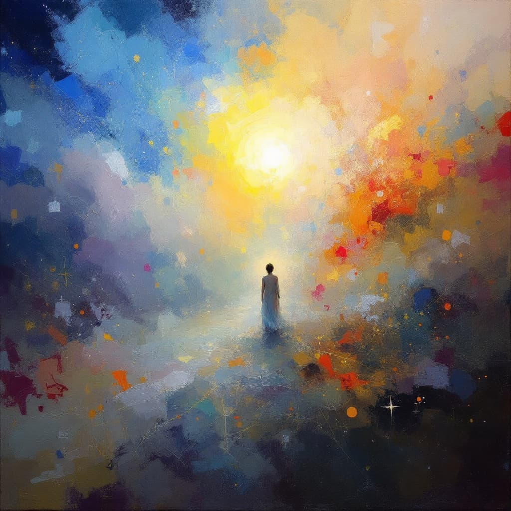 AI generated: An impressionistic painting depicting [conceptual element, e.g., a symbolic object, scene, or charac...