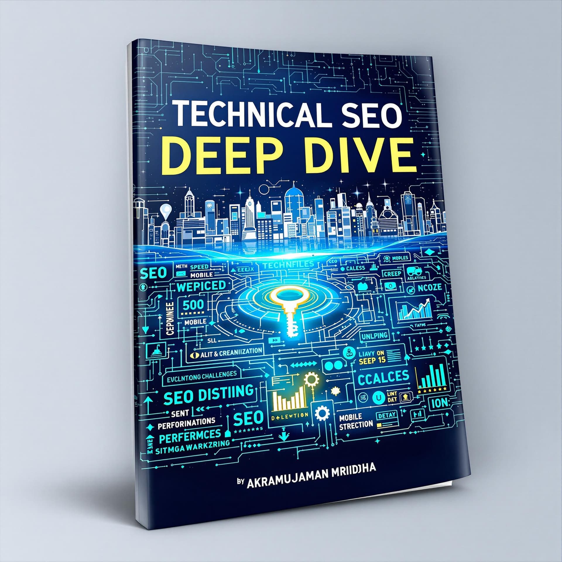 AI generated: # Prompt for Image Generation Model

## Book Cover Design: "Technical SEO Deep Dive" by Akramujjaman...