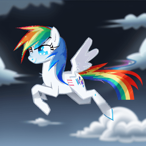 AI generated: rainbow dash