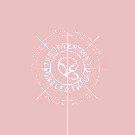 AI generated:  relationship and life coach logo ,pink color ,beautiful , connected with nature, 