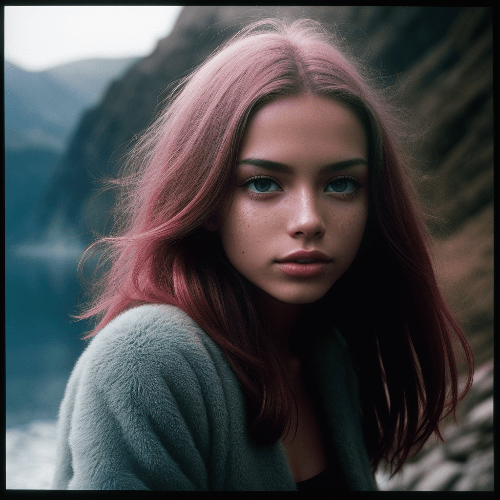 AI generated: by Norman Ackroyd ,colored_film_photography,depth of field,detailed ,a photo of gorgeous girl
