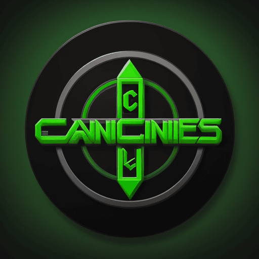 AI generated: Logo, letter L, concept, control games, colour black and green, animate 