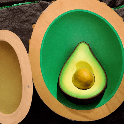 AI generated: Avocado drums