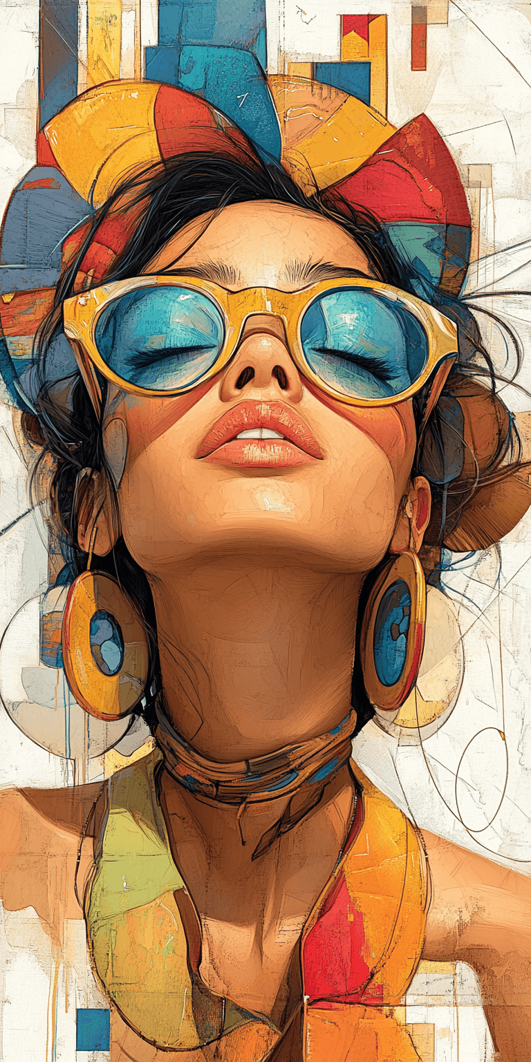 AI generated: a beautiful woman, painting by Lois van Baarle and Greg Rutkowski, Artgerm, beautiful colors, abstra...