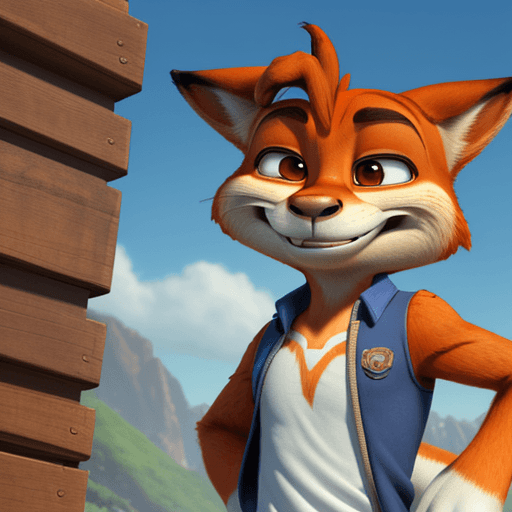 AI generated: Photo of Nick Wilde from Zootopia