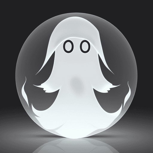 AI generated: Ghost on transparent

