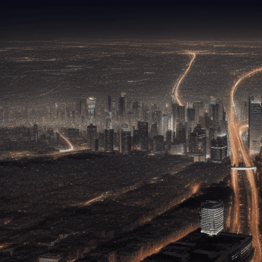 AI generated: Crea una imagen sobre la Ciudad de México en la noche.