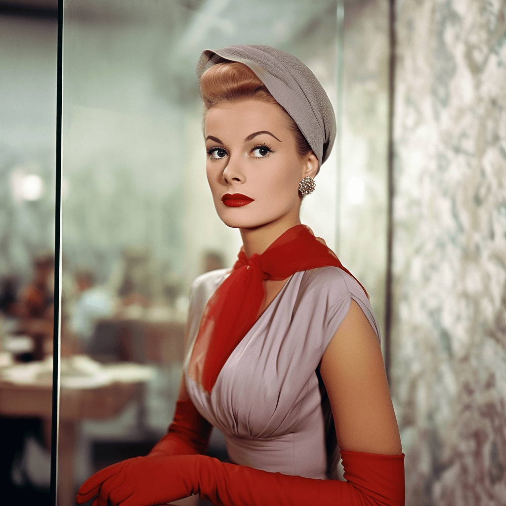 AI generated: vogue, high fashion, 1952