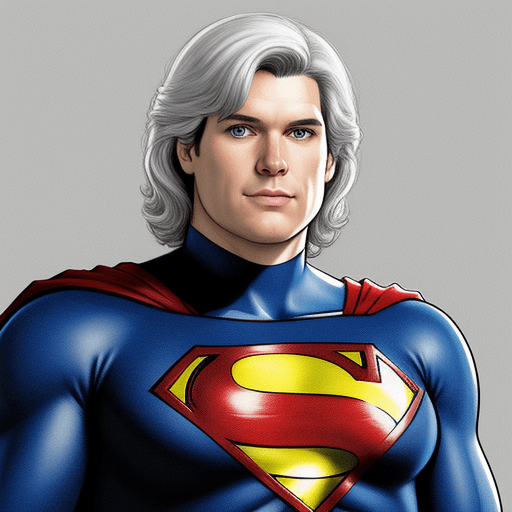 AI generated: Javier Milei as superman fat double fat, extra fat, double chin, white hair, photo realistic, 
disne...