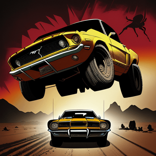 AI generated: A retro Horror Comic style poster, of a post apocalyptic universe, in a prehistoric theme setting, i...