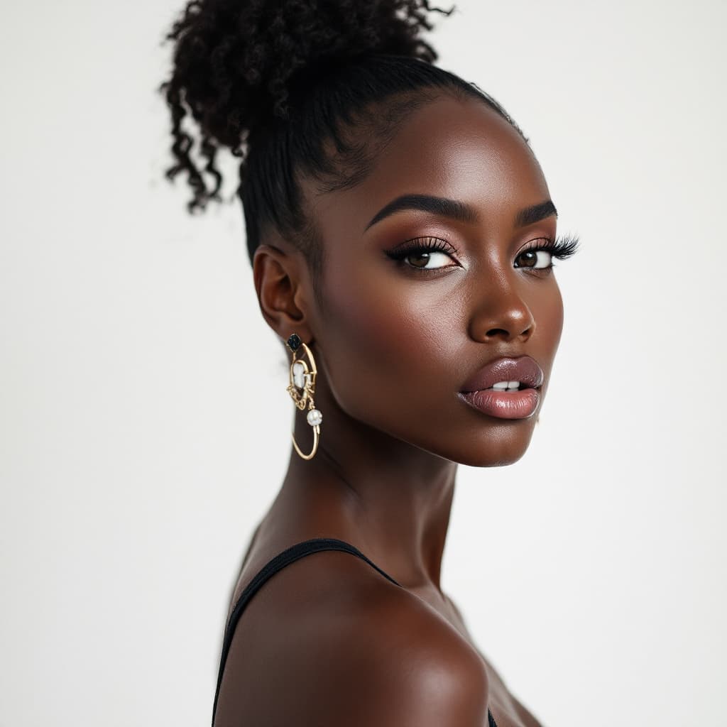 AI generated: a photo of a BLACK woman in a Leotard(detailed face),simple white background,evalyn_noexist,AshleyCi...