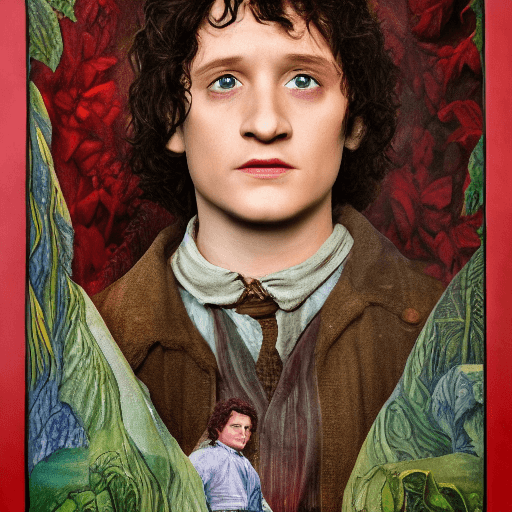 AI generated: Frodo :: Lord of rings, John Tolkien, ultra-wide shot, photorealistic, studio lighting, shot Phase O...