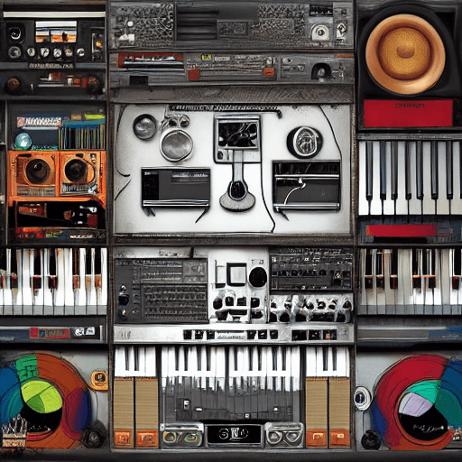 AI generated: Hyperealistic representation of music, highly detailed