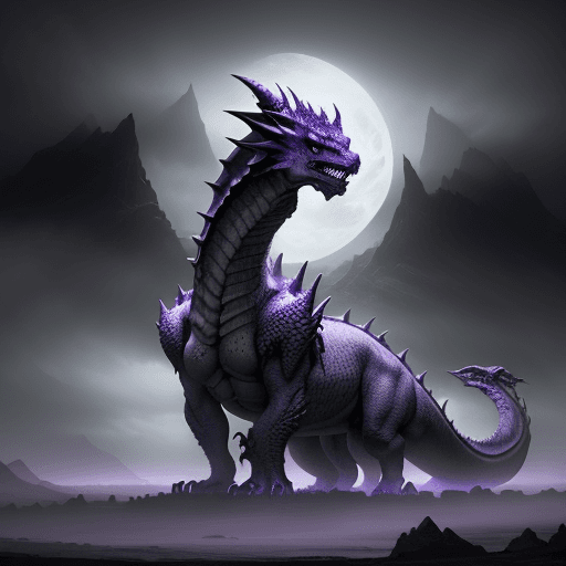 AI generated: In a realm where dragons reign supreme, a magnificent creature emerges from the mists of time. Tower...