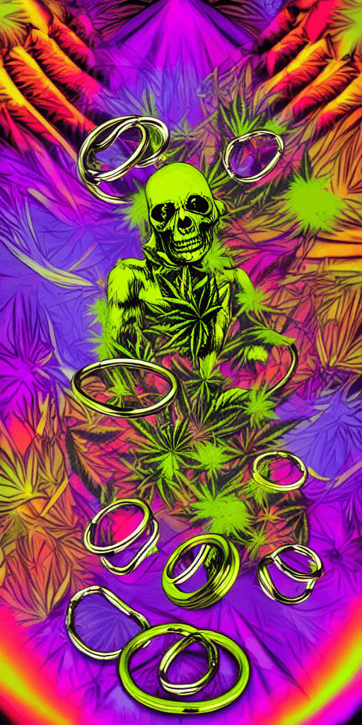 AI generated: 3 ring circus, wake and bake, cannabis, every one smoking a blunt, exhaling smoke,Hyper realistic, s...