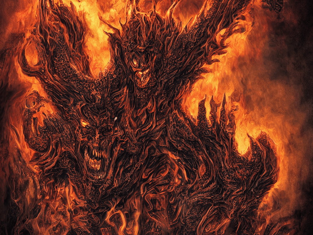 AI generated: satanic insidious Monster devil hell purgatoire highly detailed ,max detail ,8k FULLHD::HDR photo ::...