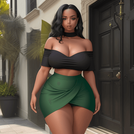 AI generated: Hyper realistic eye level exterior photo of a charming and alluring girl, amorous, coquettish, glamo...