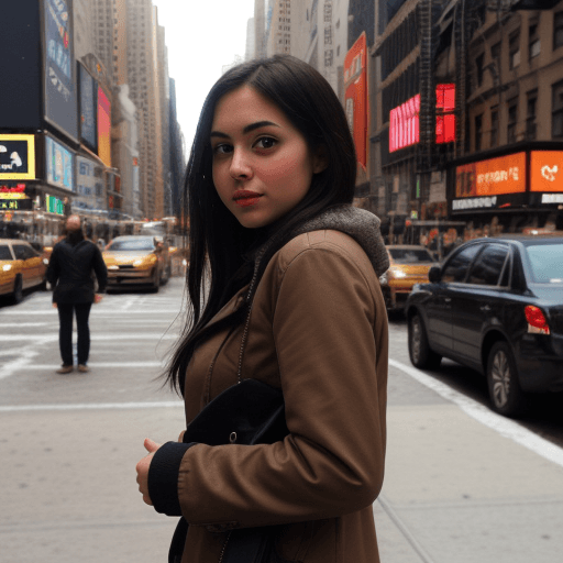 AI generated: Realistic Girl in the New York