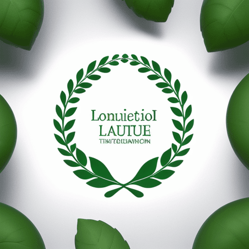 AI generated: simple logo for laboratory, berry and plant in logo
