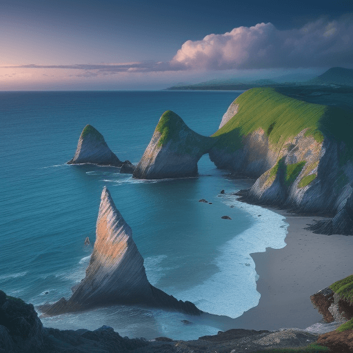 AI generated: most attractive, most beautiful, fascinating landscape and seascape
