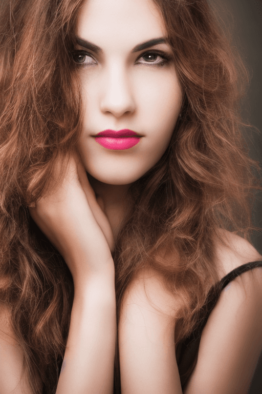 AI generated: portrait photo of a stylish beautiful girl 
 