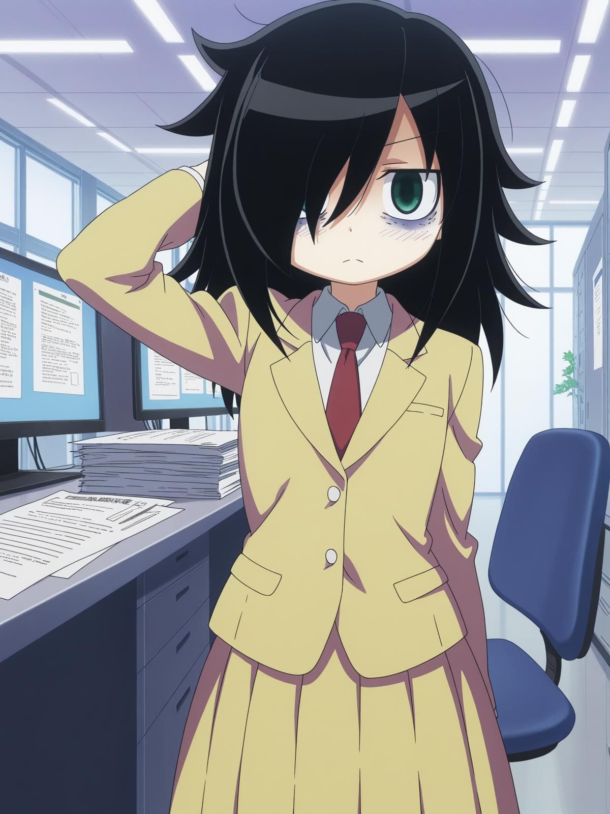 Tomoko "Mokocchi, Momoko-chan" Kuroki (黒木 智子) - WataMote: No Matter How I Look At It, It's You Guys' Fault I'm Not Popular! (私がモテないのはどう考えてもお前らが悪い!) - COMMISSION
